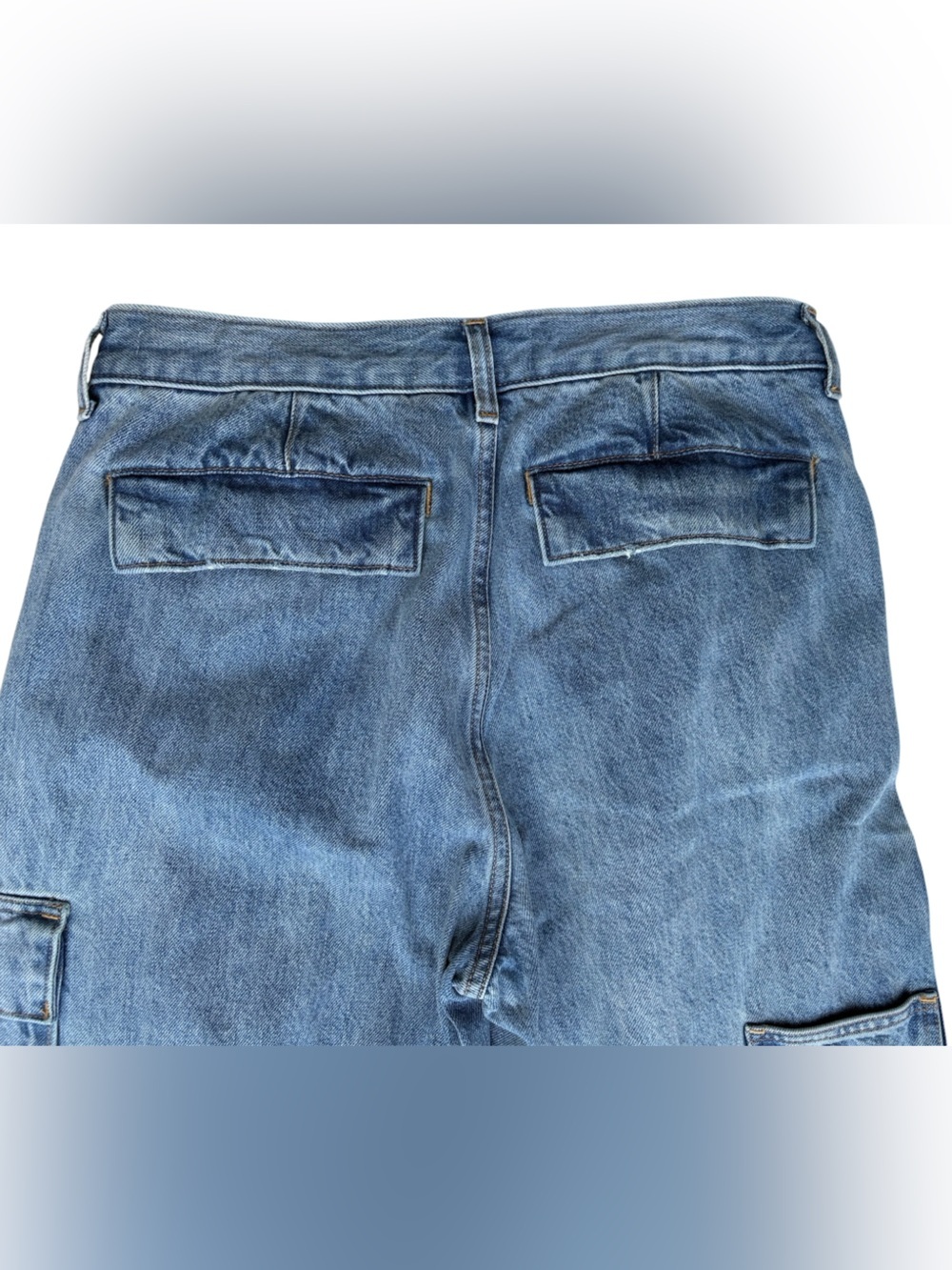Aritzia Denim Forum 100% cotton The 90s Millie Hi-Rise Cargo jeans women's 29 - Picture 10 of 11